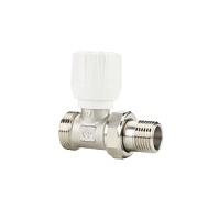 Ручной радиаторный клапан Varmega, серия VM101, EK, прямой 1/2" x 3/4"EK