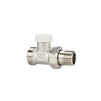 Запорный радиаторный клапан, серия VM103, EK, прямой 1/2" x 3/4"EK